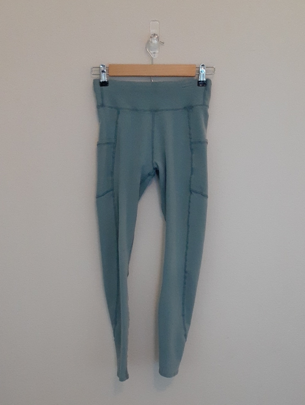 Pact Apparel Leggings with Side Pockets in Sage